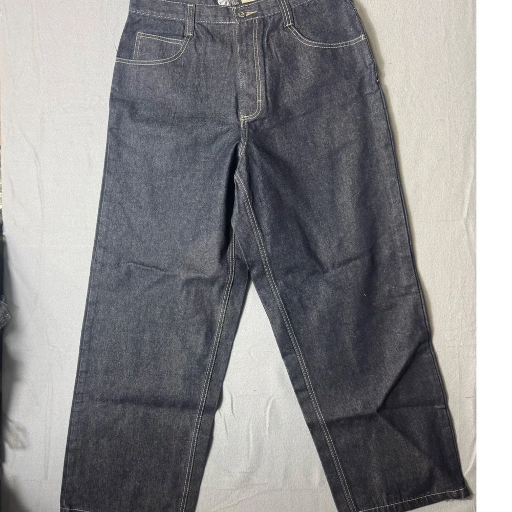 Southpole Baggy Wide Leg Men Jeans 36 Indigo Excellent Streetwear Y2K RN82628